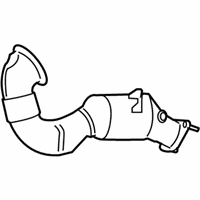 OEM BMW 535xi Catalytic Converter Rear - 18-30-7-565-331