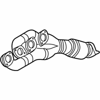 OEM BMW 745Li Exchange. Exhaust Manifold With Catalyst - 18-40-7-522-554