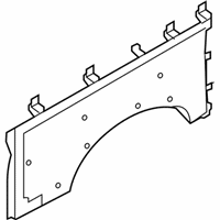 OEM 2010 Ford E-250 Quarter Pillar Trim - XC2Z-1631012-AAB