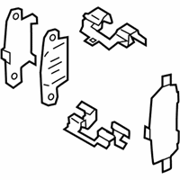 OEM Infiniti Hardware Kit-Rear Disc Brake Pad - D4080-5NA0A