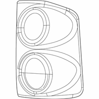 OEM 2005 Dodge Dakota Lamp-Tail Stop Backup - 55077605AD