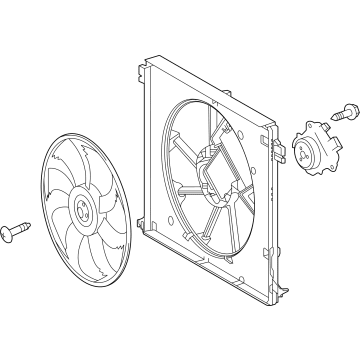 OEM Toyota Highlander Fan Module - 16360-F0100