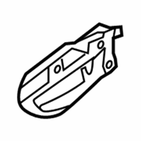 OEM 2012 Hyundai Elantra Rear Interior Door Handle Assembly, Left - 83610-3X110-HZ