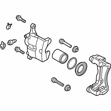 OEM Kia K5 Front Brake Caliper, Left - 58180L0A00