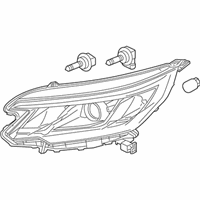 OEM 2015 Honda CR-V Light Assembly L Head - 33150-T1W-A11