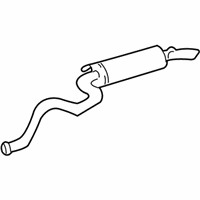 OEM Lexus LX470 Exhaust Tail Pipe Assembly - 17405-50040