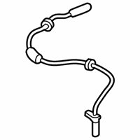 OEM 2018 BMW X1 Rear Abs Wheel Speed Sensor - 34-52-6-858-467