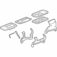 OEM 2005 Honda CR-V Table Assy., L. Center *NH167L* (GRAPHITE BLACK) - 81590-S9A-A01ZA