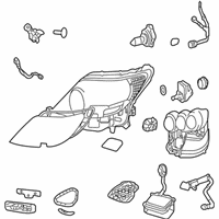 OEM Lexus Headlamp Assembly, Left - 81150-50432