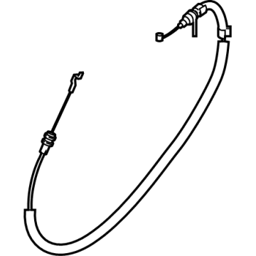 OEM BMW X6 BOWDEN CABLE, OUTSIDE DOOR H - 51-22-7-474-621