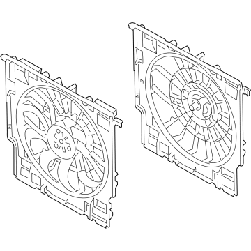 OEM 2021 BMW X5 Fan Housing With Fan - 17-42-8-655-762