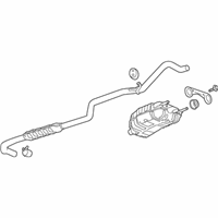 OEM 2016 Cadillac ELR Exhaust Muffler (W/Exhaust Pipe) - 22918667