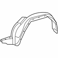 OEM 2010 Toyota 4Runner Fender Liner - 53876-35120