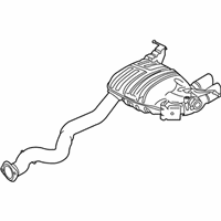 OEM 2008 BMW 135i Rear Exhaust Flap Muffler - 18-30-7-559-995