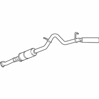 OEM 2017 GMC Canyon Muffler W/Tailpipe - 23365547