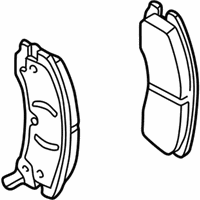 OEM 2006 Cadillac STS Pad Kit, Front Disc Brake - 89060358