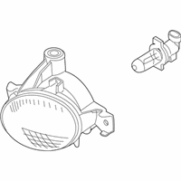 OEM 2014 BMW X6 Fog Lamp/Turning Lights, Left - 63-17-7-187-631