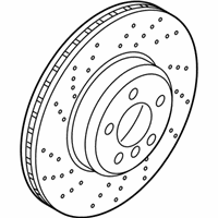 OEM 2021 BMW M2 Brake Disc Ventilated, Perforated, Right - 34-11-8-072-018