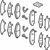 OEM 2014 Honda Pilot PAD SET FR - 45022-SZA-406