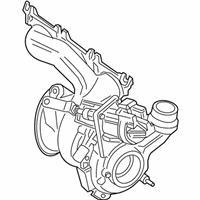 OEM 2020 BMW i8 TURBOCHARGER WITH EXHAUST MA - 11-65-5-A14-818