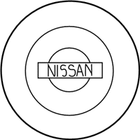 OEM 2001 Nissan Sentra Disc Wheel Ornament - 40343-5P010