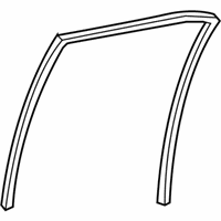 OEM Toyota Camry Run Weatherstrip - 68152-06170