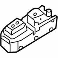 OEM 2017 Hyundai Elantra Rear Power Window Sub Switch Assembly, Right - 93580-F2500-4X