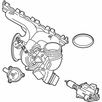 OEM BMW X2 TURBOCHARGER WITH EXHAUST MA - 11-65-8-658-211