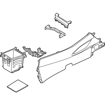 OEM Hyundai CONSOLE ASSY-FLOOR - 84610-CW000-NNB