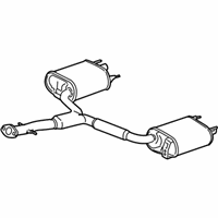 OEM 2014 Lexus IS250 Exhaust Tail Pipe Assembly - 17430-31850