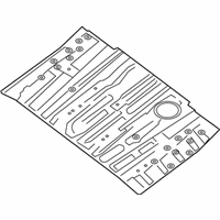 OEM Nissan Pathfinder Floor Re Front - 74512-3JA0A