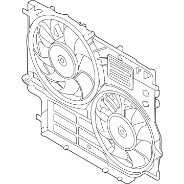 OEM Ford MOTOR AND FAN ASY - ENGINE COO - LK4Z-8C607-B