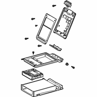 OEM 2006 Lexus IS250 Rear Seat Armrest Assembly, Center - 72830-53090-A2