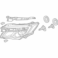 OEM 2017 Honda Pilot Light Assembly Head R - 33100-TG7-A02