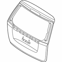 OEM 2006 Kia Sedona Panel Assembly-Tail Gate - 737004D021