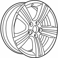 OEM 2009 Jeep Compass Aluminum Wheel - YX88CDMAB