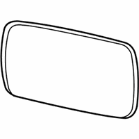 OEM 2004 BMW X5 Mirror Glass, Heated, Convex, Right - 51-16-8-247-774