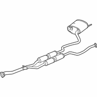 OEM 2015 Acura TLX Muffler, Passenger Side Exhaust - 18307-TZ7-A01