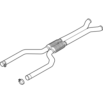 OEM BMW X6 FRONT SILENCER WITH FRONT PI - 18-30-8-746-786
