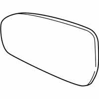 OEM 2020 Ford Fusion Mirror Glass - KS7Z-17K707-C