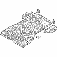 OEM 2016 Hyundai Santa Fe Panel Assembly-Rear Floor Front Complete - 65510-B8000