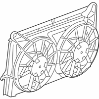 OEM 2007 GMC Sierra 1500 Classic Shroud Kit, Engine Electric Coolant Fan - 89023365