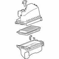 OEM Toyota Corolla Air Cleaner Assembly - 17700-22221