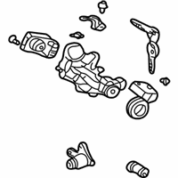 OEM 2005 Honda CR-V Cylinder Set, Key *YR239L* (KI IVORY) - 06350-S9A-A40ZB