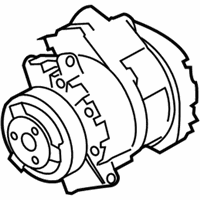 OEM 2013 BMW X5 Air Conditioning Compressor Without Magnetic Coupling - 64-50-9-192-317