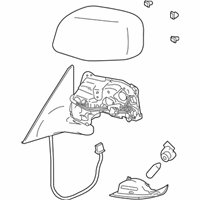 OEM 2006 Lexus GS430 Mirror Sub-Assy, Outer Rear View, RH - 87901-30240-A1