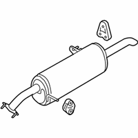 OEM 2014 Kia Rio Rear Muffler Assembly - 287101W850