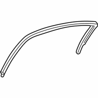 OEM 2001 Chrysler LHS WEATHERSTRIP-Rear Door Flush Glass - 4780162AI