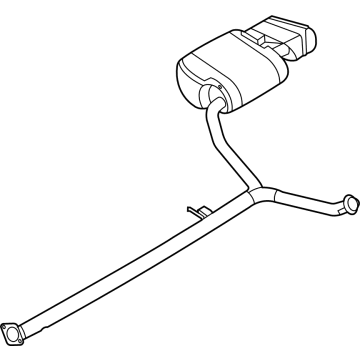 OEM 2022 Hyundai Sonata Muffler Assy-Rear, Rh - 28711-L0900