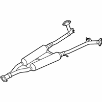 OEM 2008 Infiniti M35 MUFFLER Assembly-Exhaust, Sub - 20300-EH50A